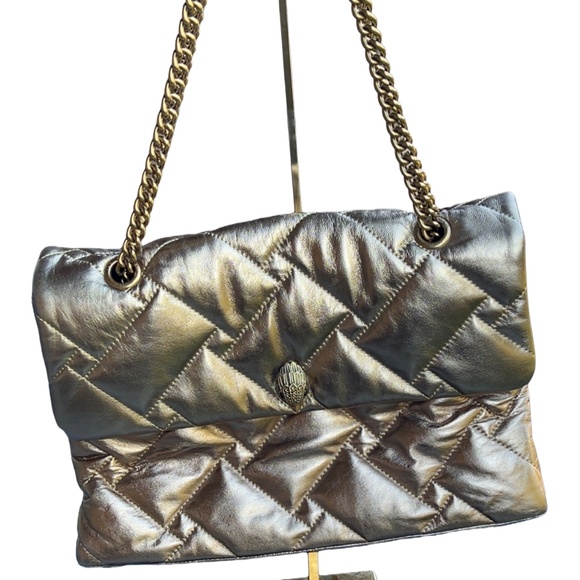 Metallic Gold Large Kensington Handbag - Picture 1 of 4